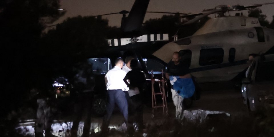 Το ελικόπτερο στα Σπάτα που συνέβη το τραγικό δυστύχημα / ΦΩΤΟΓΡΑΦΙΑ: INTIMENEWS