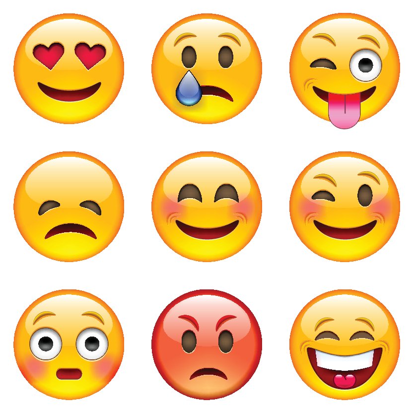 Διάφορες εκφράσεις έχουν αποτυπωθεί σε emoji