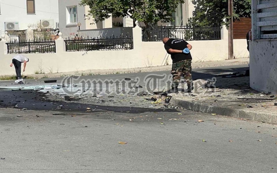 Το σημείο έκρηξης της βόμβας στην Κύπρο / cyprustimes.gr