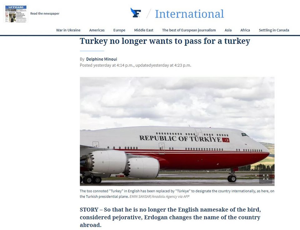 Το δημοσίευμα της «Le Figaro» 