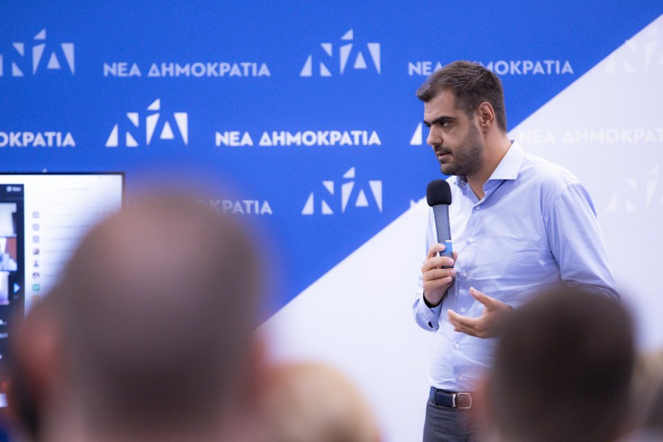 Ο Γραμματέας της Πολιτικής Επιτροπής Παύλος Μαρινάκης