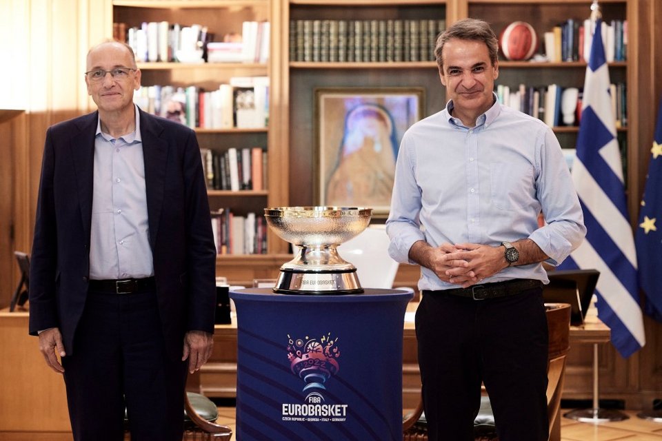 O Κυριάκος Μητσοτάκης με τον Ευάγγελο Λιόλιο