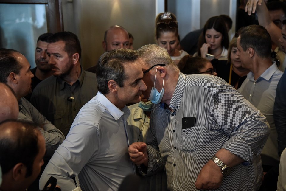 Ο Κυριάκος Μητσοτάκης στην Πρέβεζα / Φωτογραφία: Δημήτρης Παπαμήτσος/ΓτΠ/Eurokinissi
