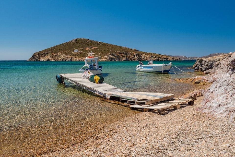 Παραλία Λιβάδι Γερανού στην Πάτμο
