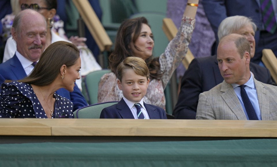 Ο πρίγκιπας Τζορτζ στο Wimbledon μ τους γονείς του