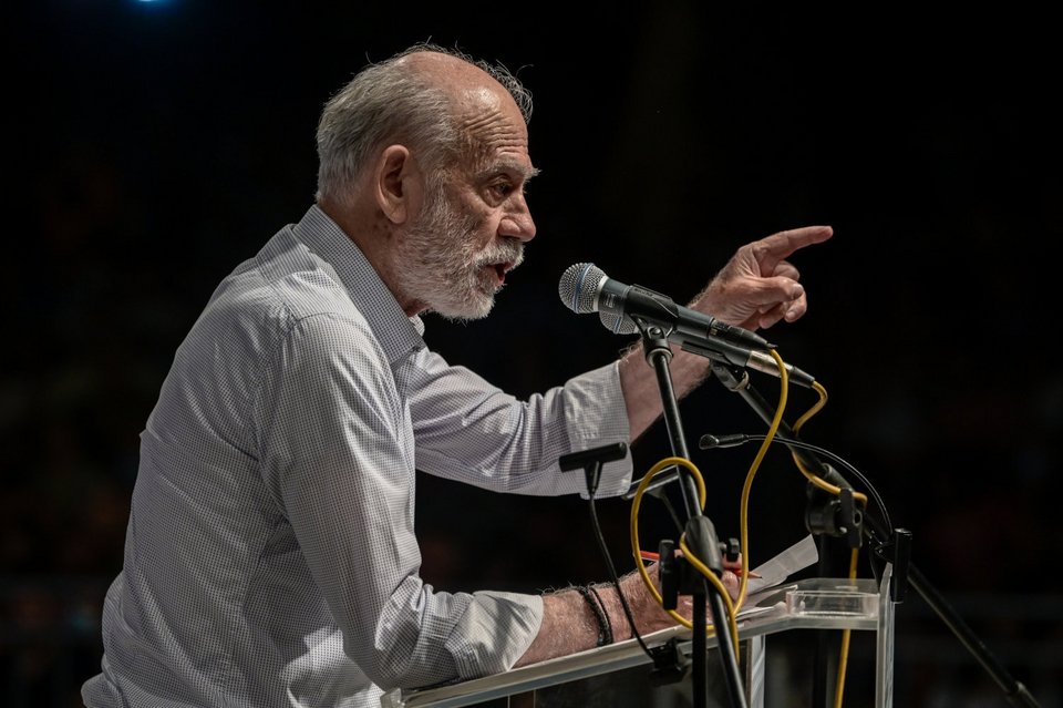 Η ομιλία του δημοσιογράφου και πρώην υπουργού, Γιώργου Λιάνη / Φωτογραφία: ΜΙΧΑΛΗΣ ΚΑΡΑΓΙΑΝΝΗΣ-ΕUROKINISSI