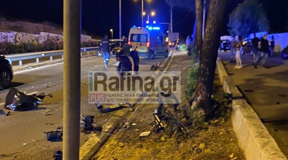 Τροχαίο στη Λεωφόρο Μαραθώνος / irafina.gr