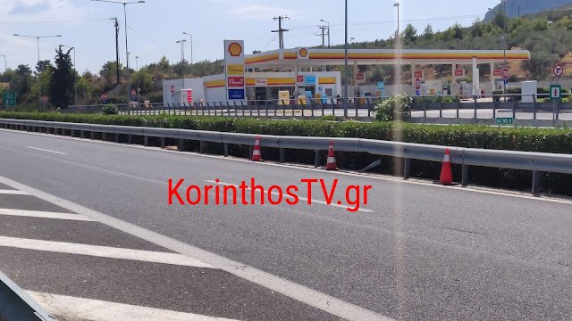 To σημείο στο οποίο έγινε το τροχαίο δυστύχημα στην Κορίνθου-Τριπόλεως με οδηγό τον 15χρονο