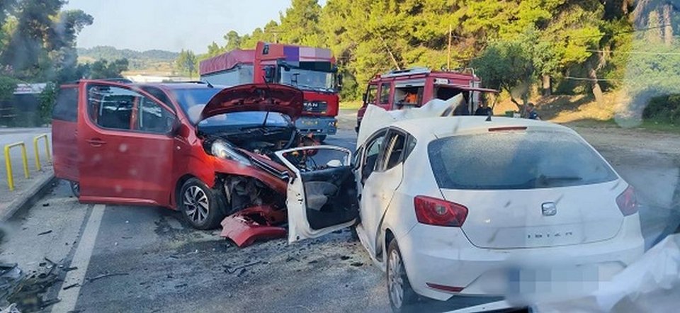 Τροχαίο δυστύχημα στη Χαλκιδική / Φωτογραφία: voria.gr