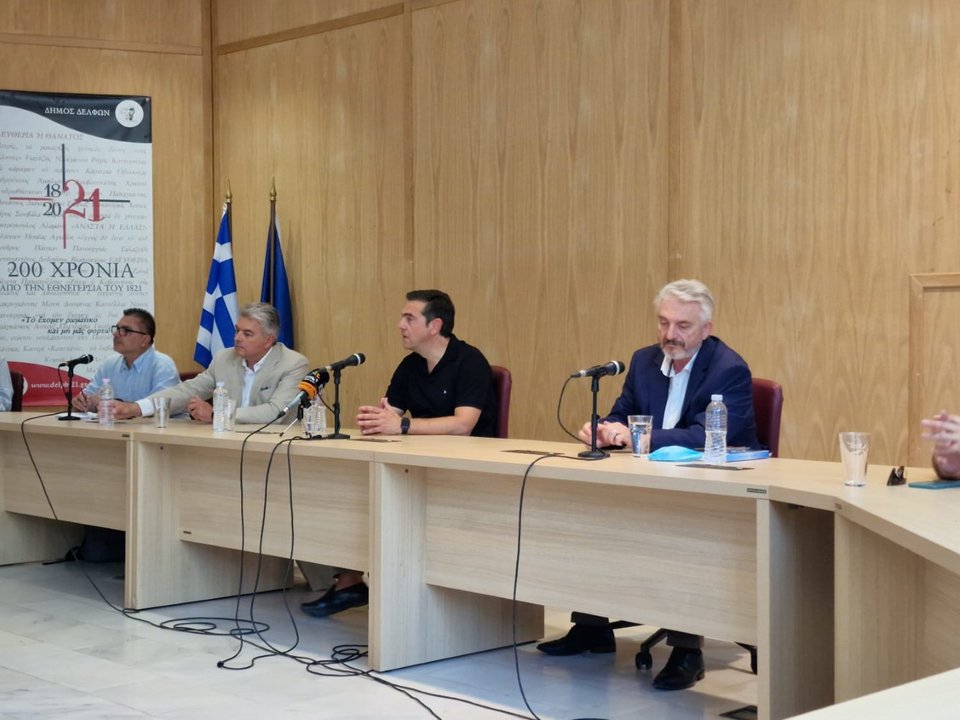 Περιοδεία του Αλέξη Τσίπρα στην Άμφισσα -Φωτογραφία: Γ.Τ ΣΥΡΙΖΑ / ANDREA BONETI