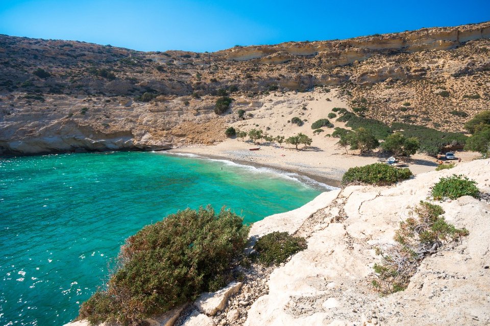 κρυφή παραλία στην Κρήτη