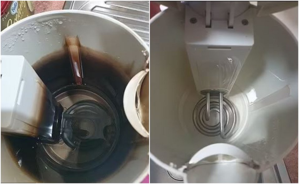 Το πριν και το μετά από τον καθαρισμό του βραστήρα