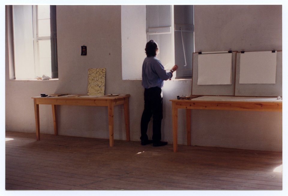O Μπράις Μάρντεν, το 1994, στο στούντιό του /