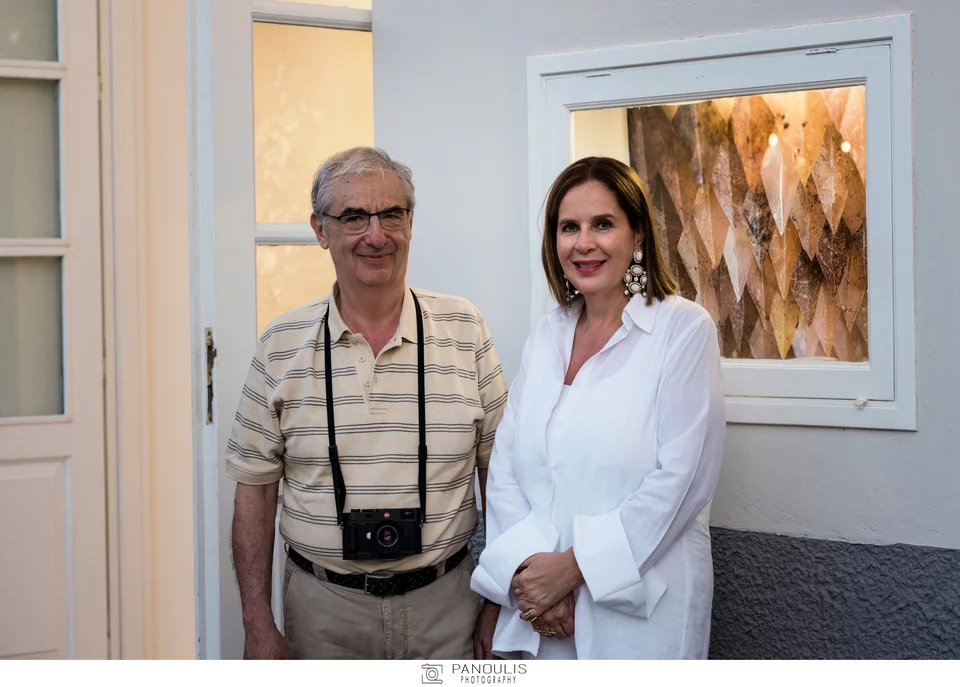 Τατιάνα Σπινάρη & ο Πρέσβης της Ελλάδος στον ΟΑΣΑ και Καθηγητής Γιώργος Πρεβελάκης