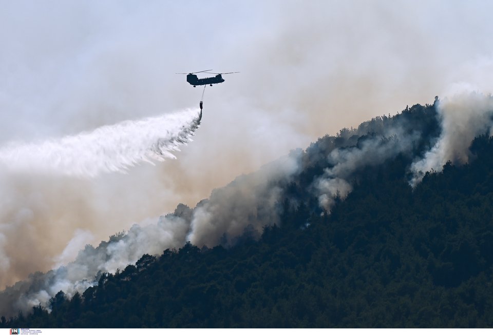 Πυρκαγιά στο Εθνικό Πάρκο της Δαδιάς. Φωτογραφία από INTIMENEWS.GR