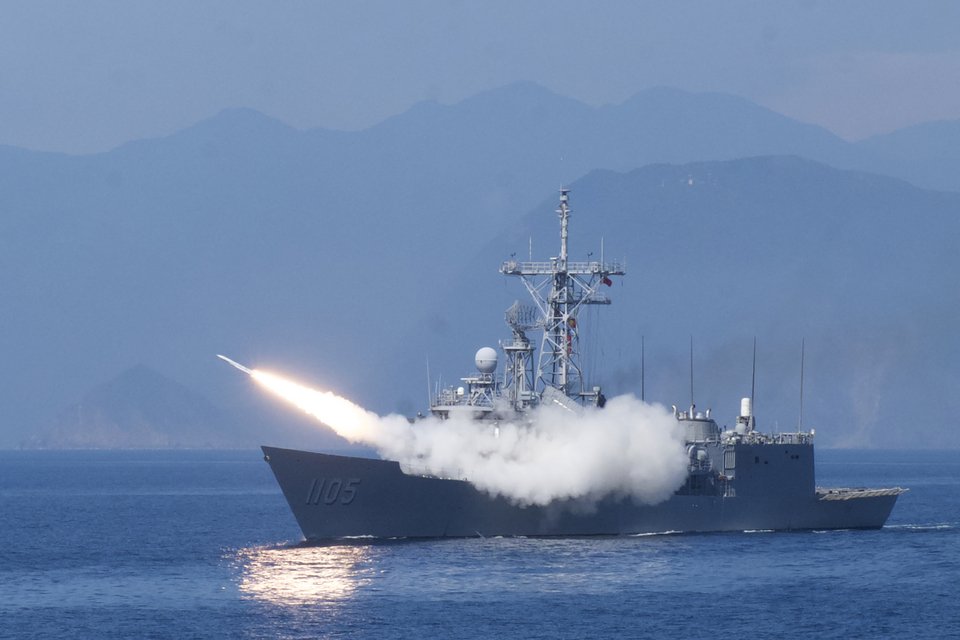  Στιγμιότυπο από παλιότερη άσκηση του πολεμικού ναυτικού της Ταϊβάν