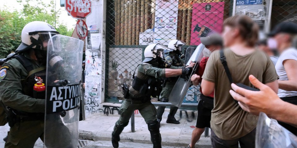 Ένταση στα Εξάρχεια το πρωί της Πέμπτης / ΦΩΤΟΓΡΑΦΙΑ INTIME