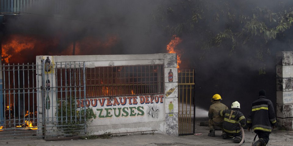 Διαδηλώσεις στην Αϊτή / φωτογραφία Associated Press