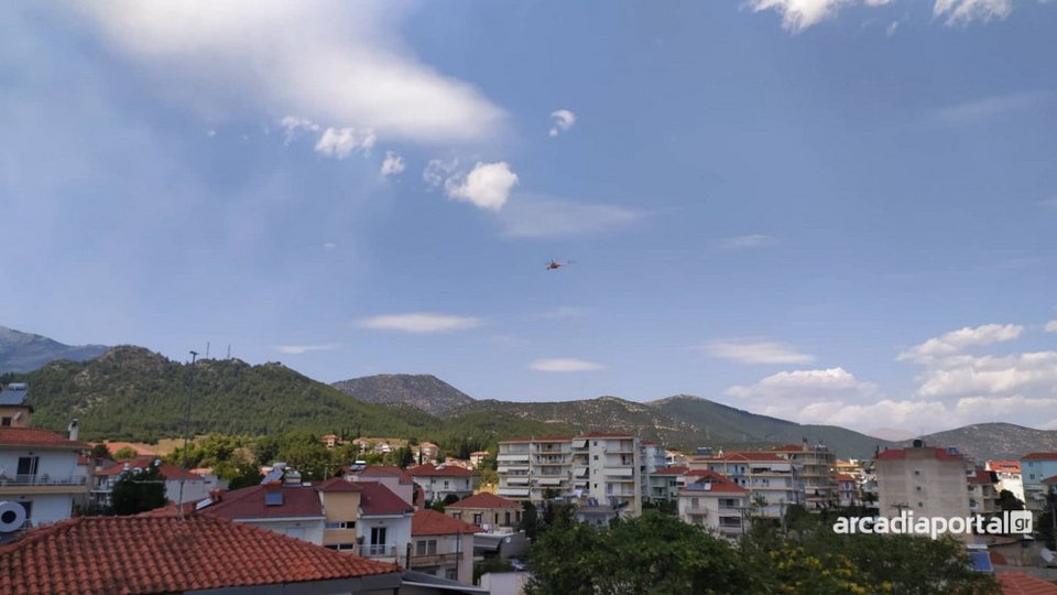 Φωτιά σημειώθηκε σήμερα, Τρίτη, στο Μαίναλο / arcadiaportal.gr