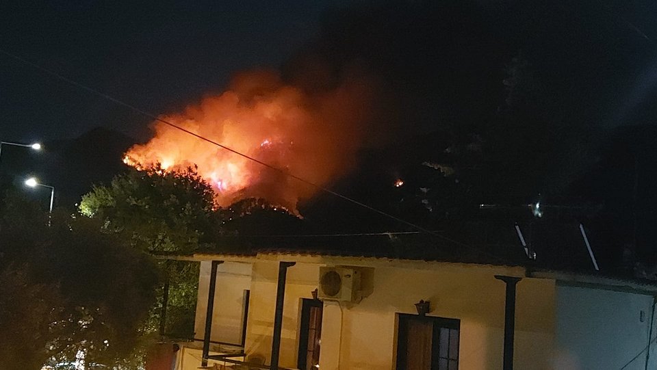 Η φωτιά στη Θάσο