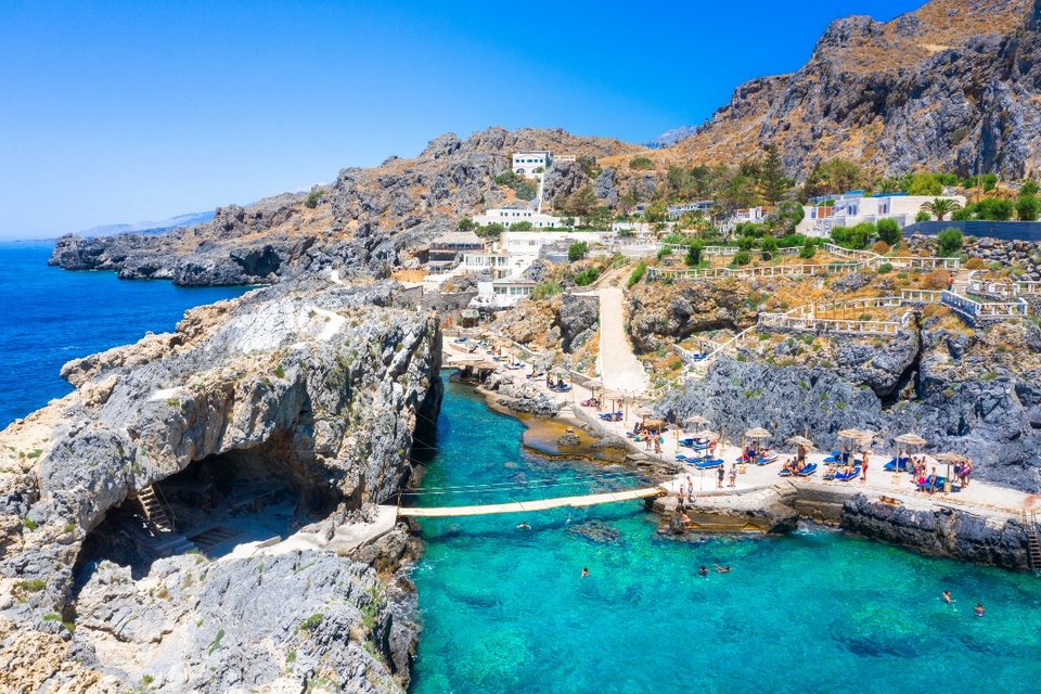 φυσικές πισίνες Καλυψώ στο Ρέθυμνο