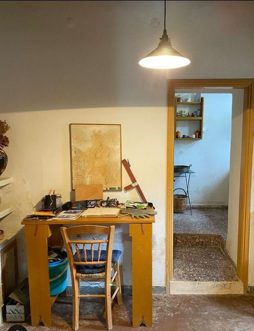 To μικρό γραφείο του Φασιανού στο ατελιέ του / The Alekos Fassianos Estate, Athens Design Forum