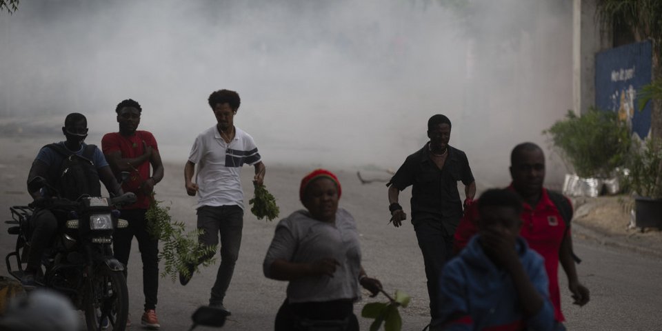 Διαδηλώσεις στην Αϊτή / φωτογραφία Associated Press