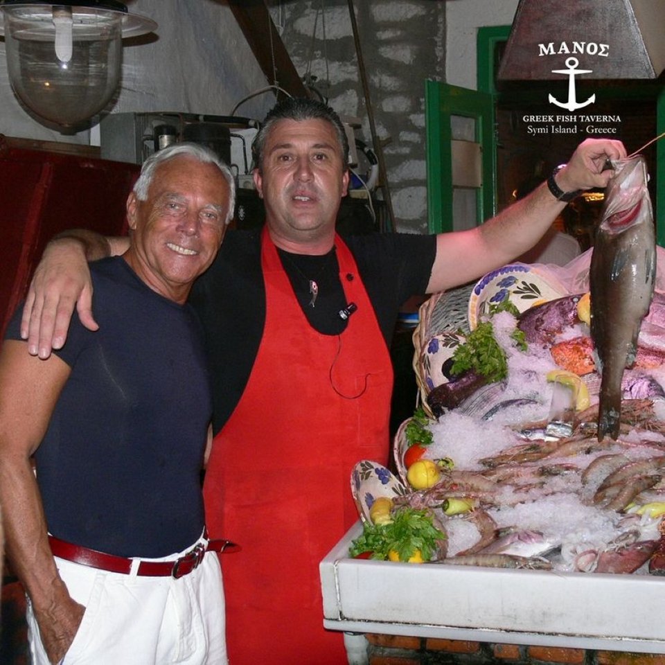 Με τον Τζόρτζιο Αρμάνι