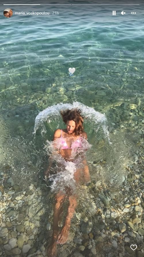 Η Μαρία Βοσκοπούλου κάνει βουτιές στην Κέρκυρα / Πηγή: Instagram