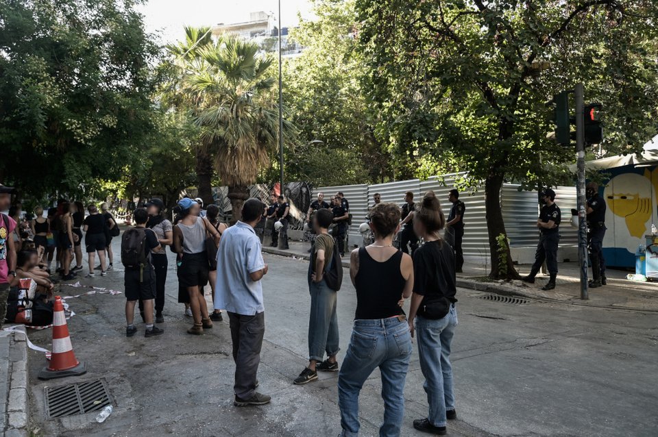 Ισχυρές αστυνομικές δυνάμεις στα Εξάρχεια / EUROKINISSI