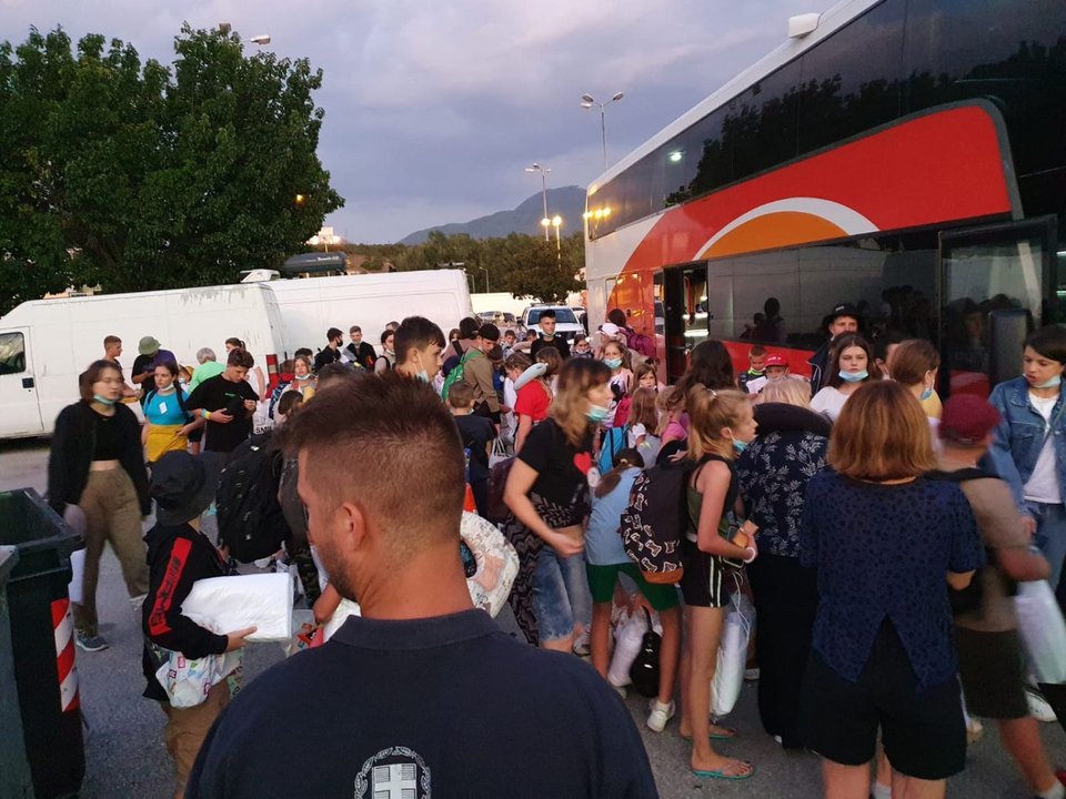 Η υποδοχή στον Προμαχώνα στις 17 Αυγούστου 2022 / Πηγή: υπ. Μετανάστευσης και Ασύλου