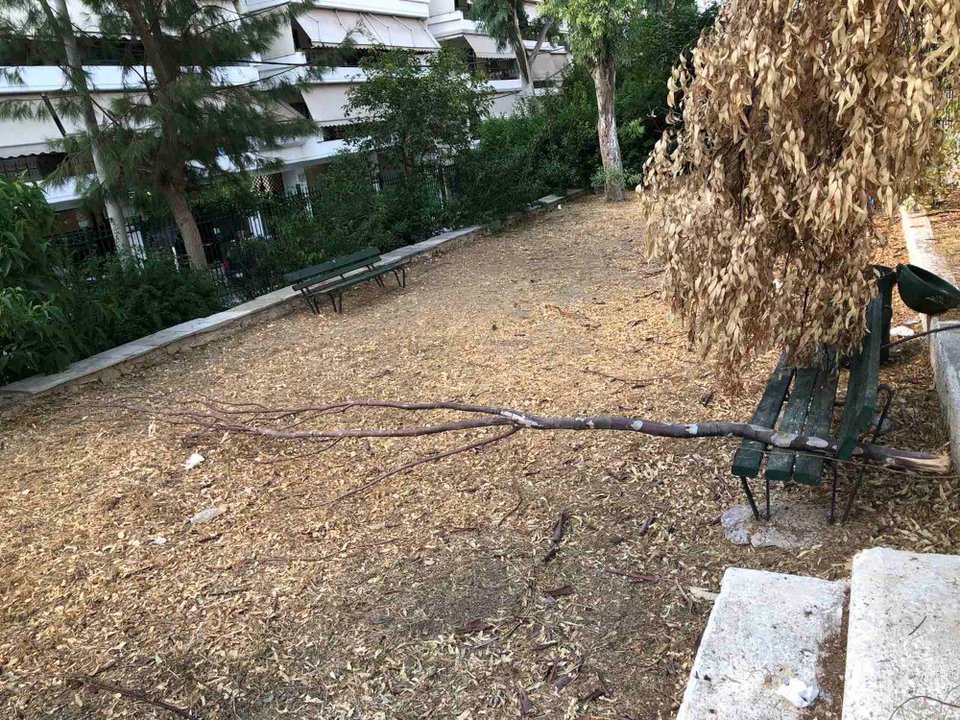 Εικόνες εγκατάλειψης στο πάρκο της Καλλιθέας  