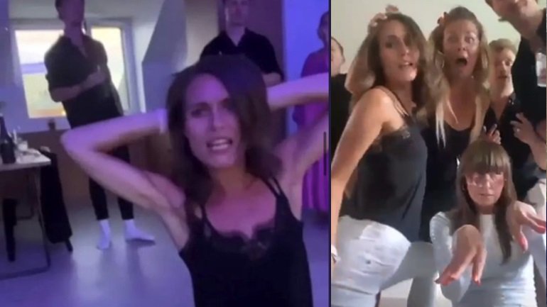 Στιγμιότυπα από τα βίντεο που κυκλοφόρησαν εν αγνοία τής Φινλανδής πρωθυπουργού, Σάνα Μαρίν
