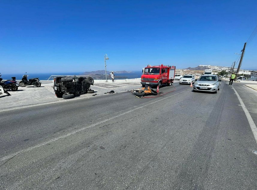 Σαντορίνη, τροχαίο