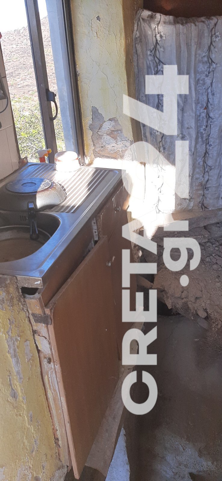 το σπίτι που έχασε τη ζωή της η 77χρονη