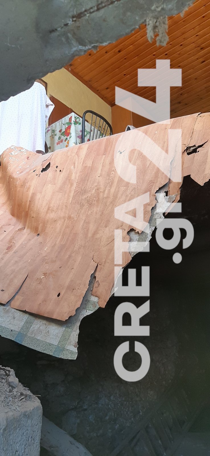 το σπίτι που έχασε τη ζωή της η 77χρονη