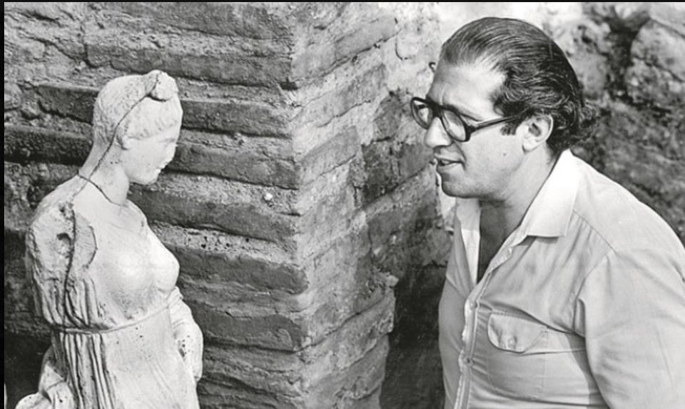 Το 1982, στο ιερό της Ισιδας στο Δίον