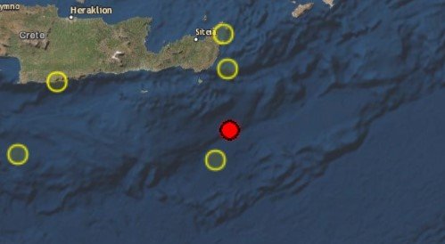 Σεισμός 4,4 Ρίχτερ στην Κρήτη / Ευρωμεσογειακό Σεισμολογικό Κέντρο