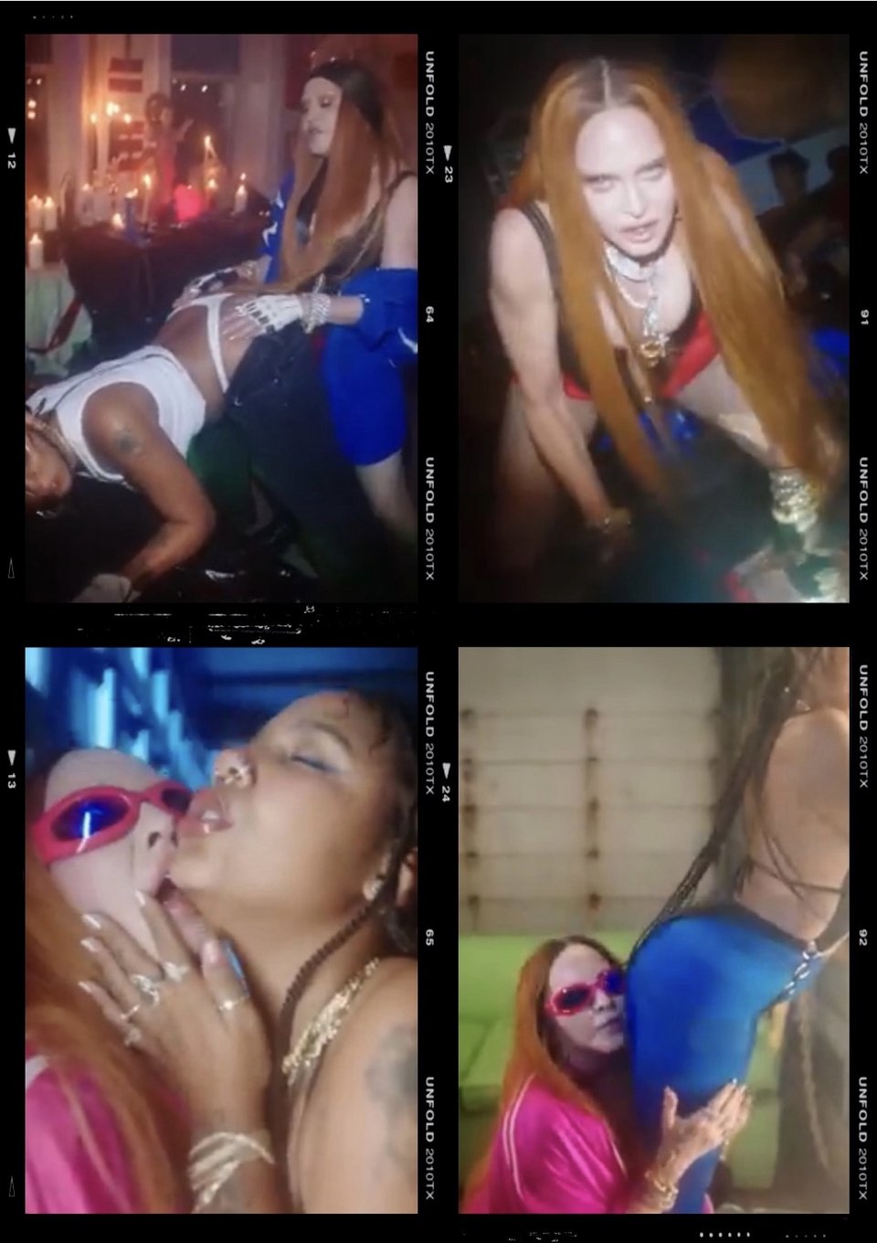 Στιγμιότυπα από video clip της Μαντόνα με τη ράπερ Tokischa.