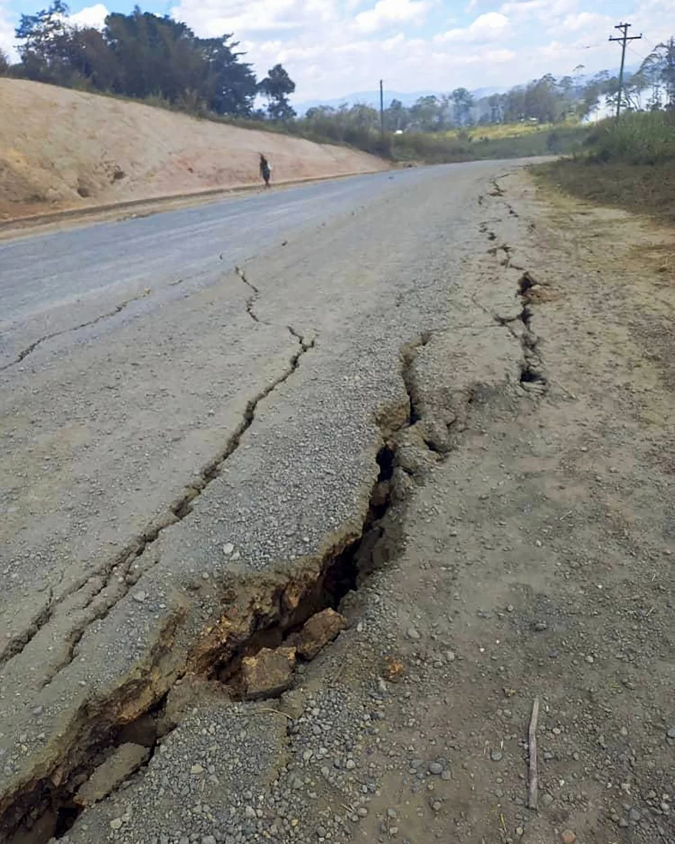 Καταστροφές από τον ισχυρό σεισμό στην Παπούα Νέα Γουινέα / Φωτογραφίες: AP