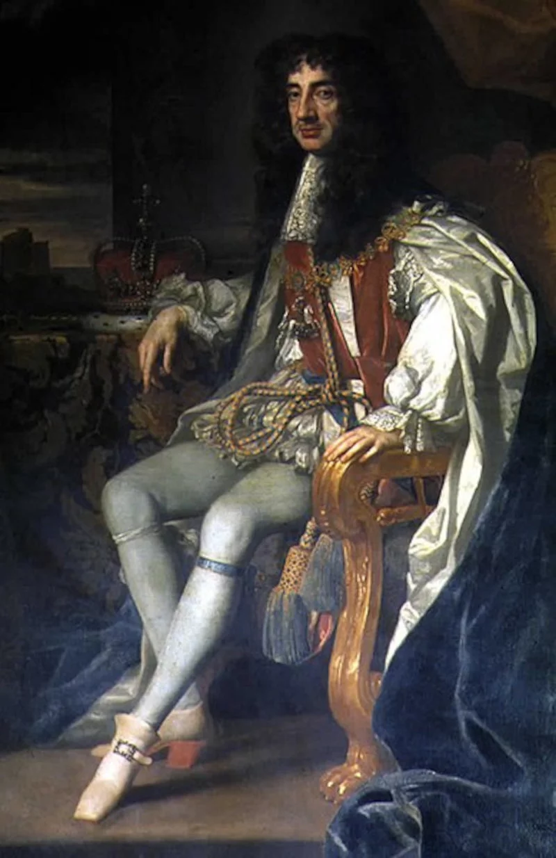 Ο βασιλιάς Κάρολος Β΄της Αγγλίας, ο αποκαλούμενος και «Εύθυμος Μονάρχης», όπως τον ζωγράφισε ο Σερ Πήτερ Λήλυ (περ. 1675) 