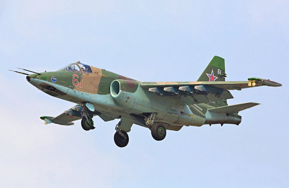 Ρωσικό μαχητικό Σουχόι Su-25, σαν κι αυτό που συνετρίβη στην Κριμαία