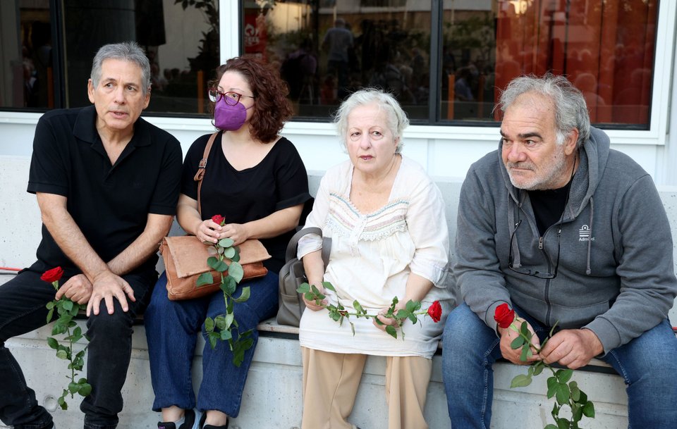 Οι ηθοποιοί Θάνος Καληώρας, Αγγελική Ξένου, Ελένη Γερασιμίδου και Γιάννης Μποσταντζόγλου / Φωτογραφία: NDPPHOTO-ΠΕΤΡΟΣ ΝΙΚΟΛΑΡΕΑΣ