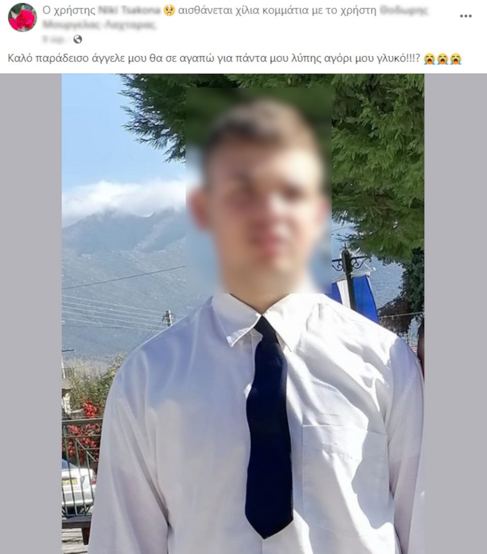 Η ανάρτηση της μητέρας του 15χρονου