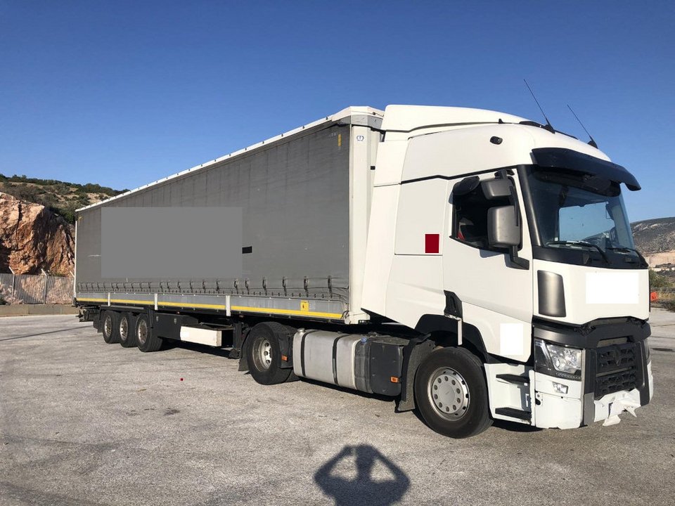 Το φορτηγό όπου μετέφεραν τα ναρκωτικά από την Τουρκία στην Ελλάδα / ΕΛ.ΑΣ.