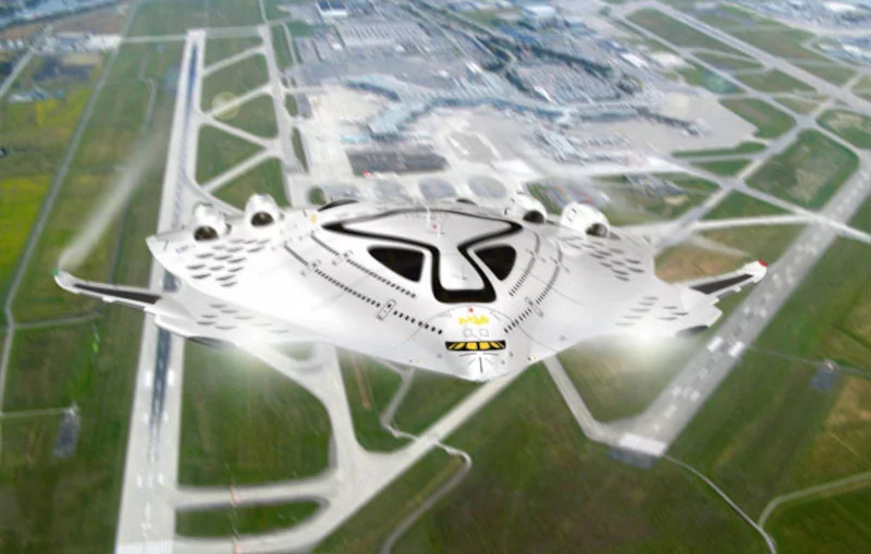 Τα παράθυρα στην οροφή του πάνω καταστρώματος του υπερηχητικού αεροσκάφους θα προσφέρουν μαγευτική θέα στους επιβάτες 