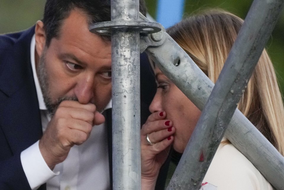 Τζόρτζια Μελόνι και Ματέο Σαλβίνι