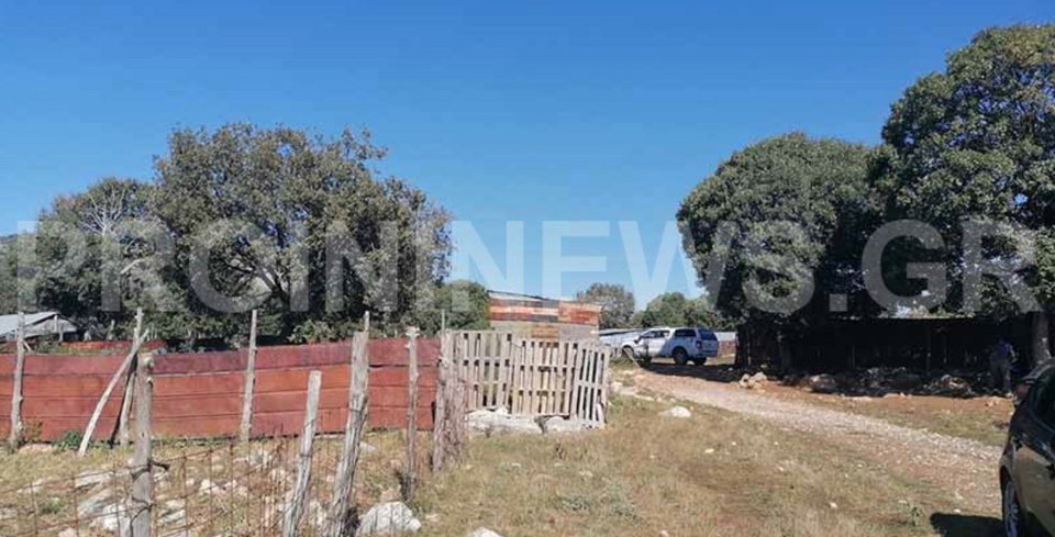 Το μαντρί στη Καβάλα όπου ο γυναικοκτόνος και παιδοκτόνος δολοφόνησε και σκότωσε την σύντροφό του και το παιδί τους