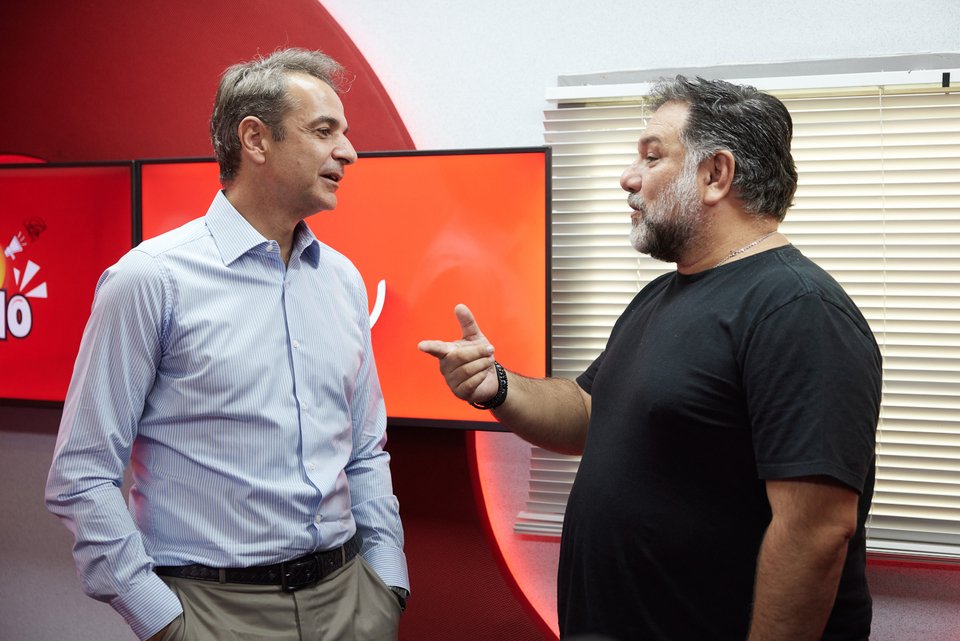 Ο Κυριάκος Μητσοτάκης με τον Γρηγόρη Αρναούτογλου