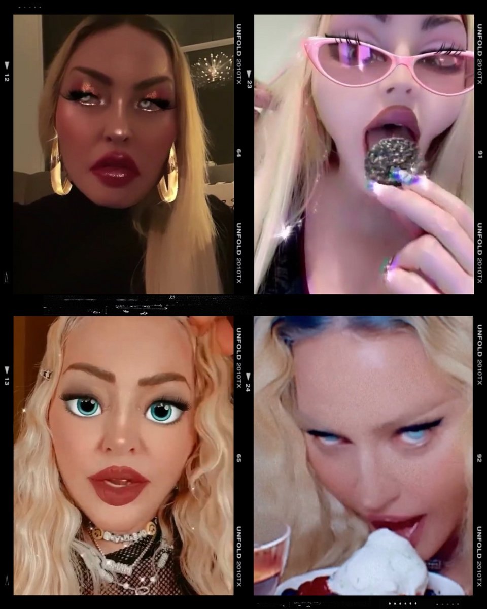 H Μαντόνα δείχνει να έχει πάθει εμμονή με τα φίλτρα από το Instagram και το Snapchat που χρησιμοποιούν οι teenagers / Φωτογραφίες: Madonna/Instagram